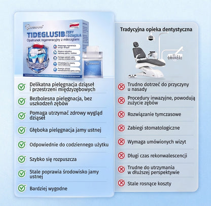 🦷 Pożegnaj nadwrażliwość i dyskomfort! 𝐂𝐨𝐚𝐮𝐨𝐨® paski oralne z Tideglusib – szybka regeneracja zębów i dziąseł 😊